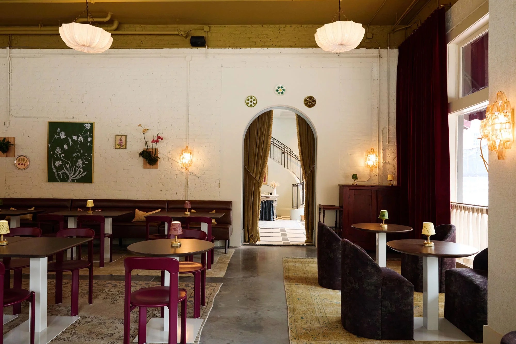 The downstairs salon at Charles & Julia, New Orleans