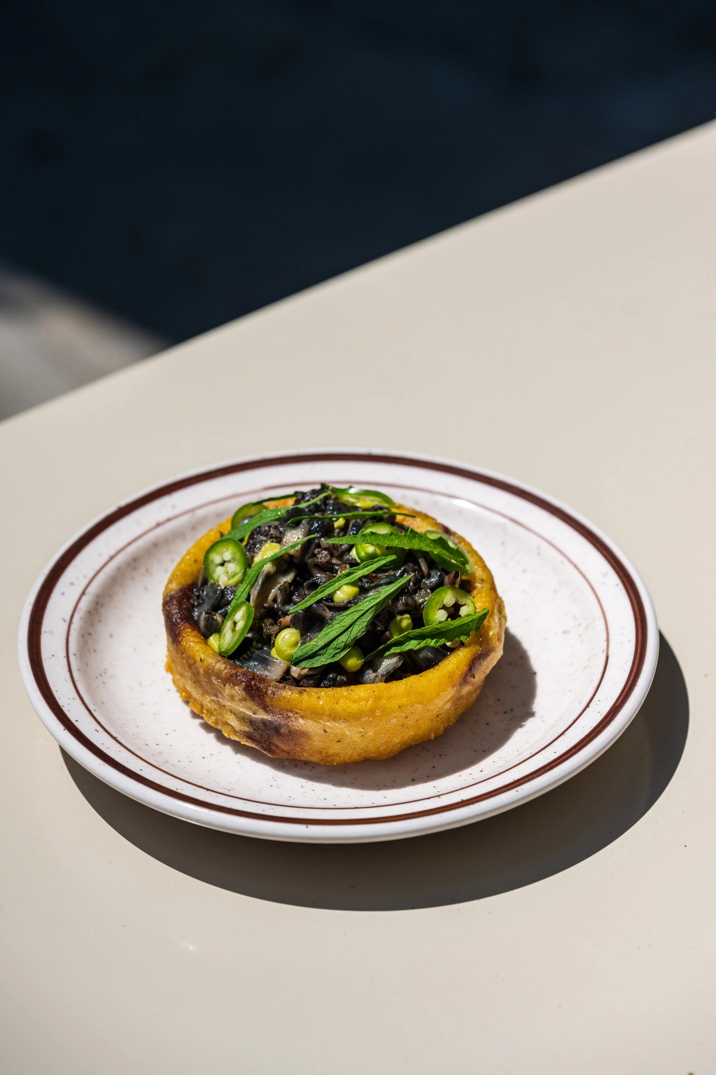A masa sope with huitlacoche at Casimiro, New Orleans