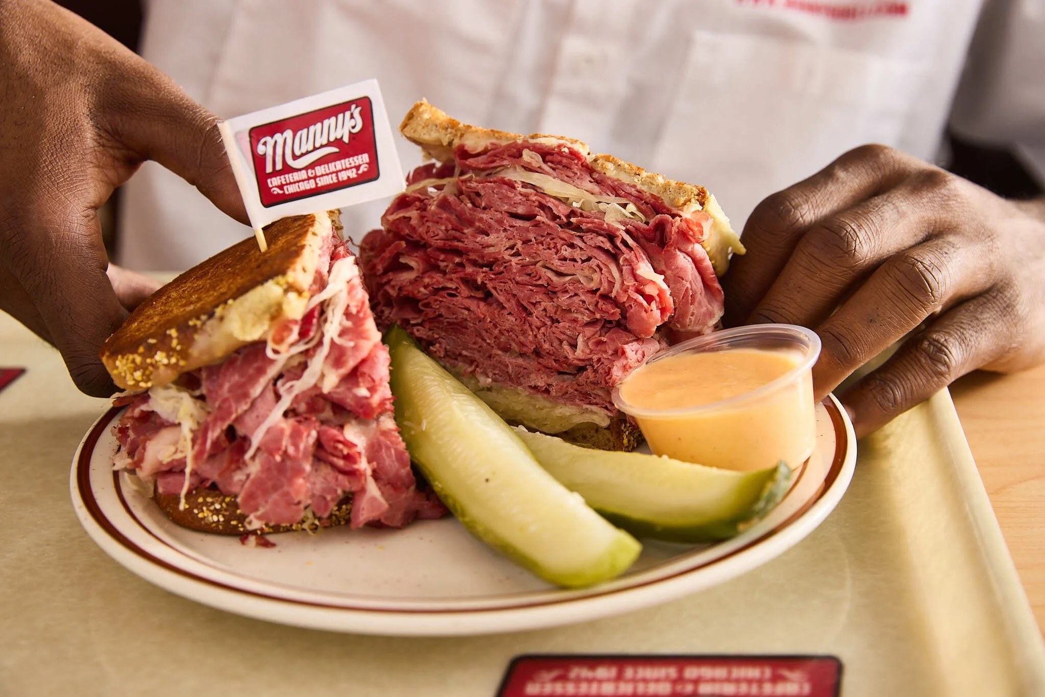 Corned beef on rye at Manny's Cafeteria & Delicatessen, Chicago