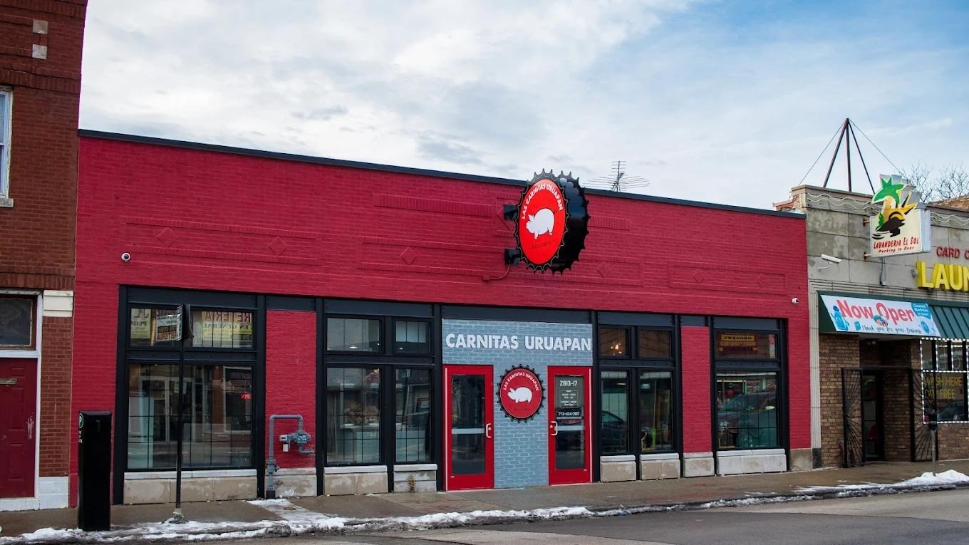 Carnitas Uruapan exterior, Chicago