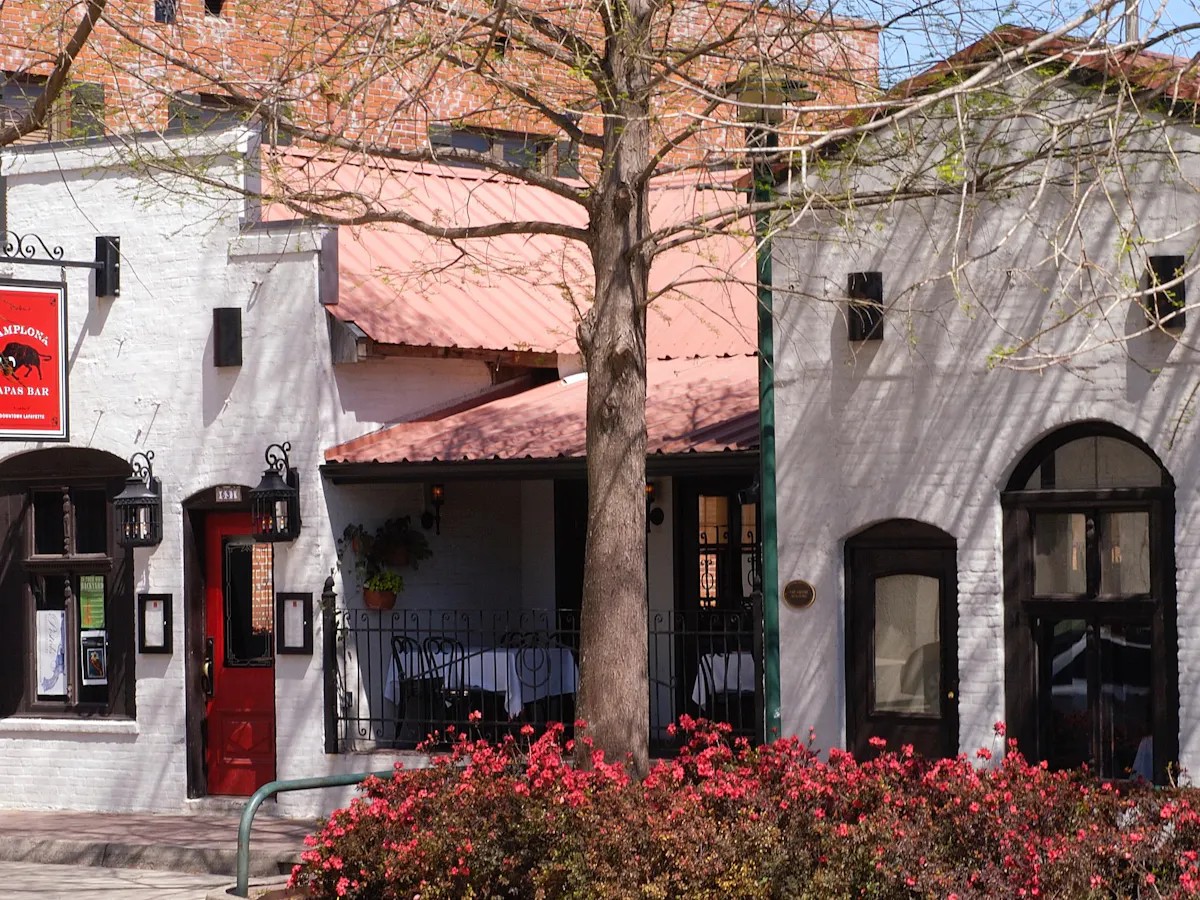 The Pamplona Tapas Bar storefront on Jefferson Street