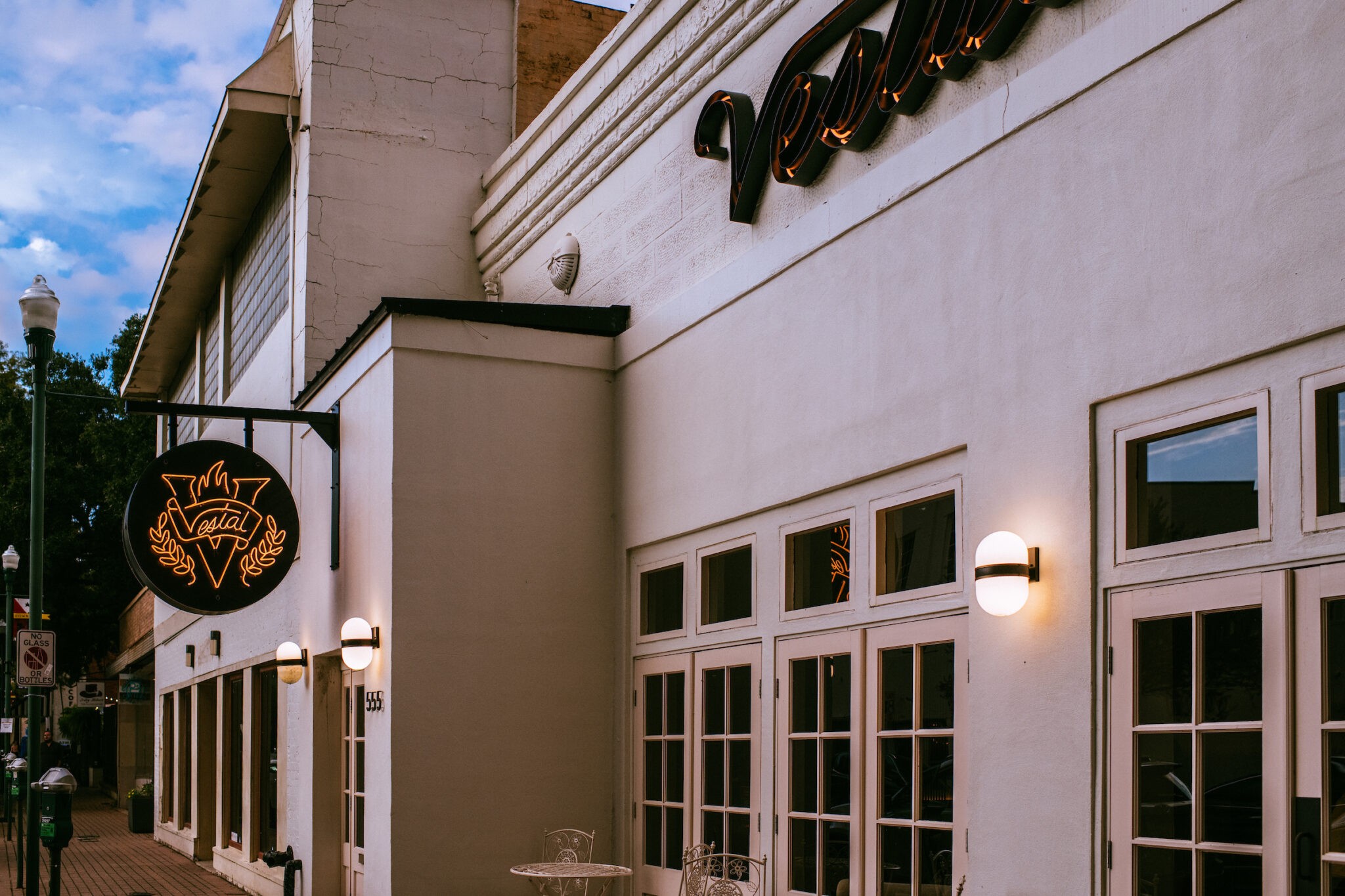 The Vestal restaurant building in downtown Lafayette