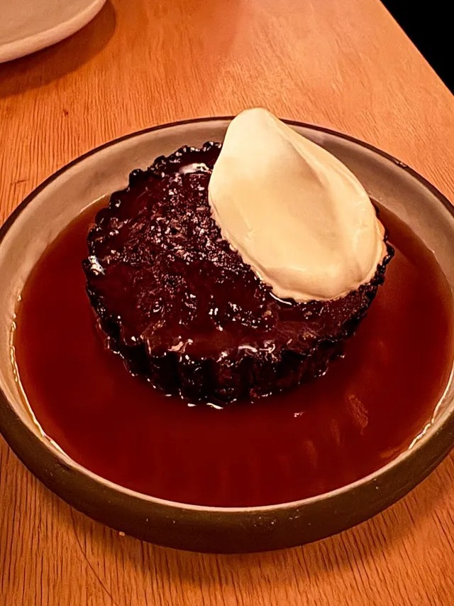 Sticky toffee pudding at The Four Horsemen