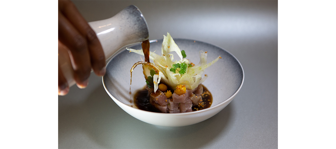 Signature dish at Le Faham, Paris