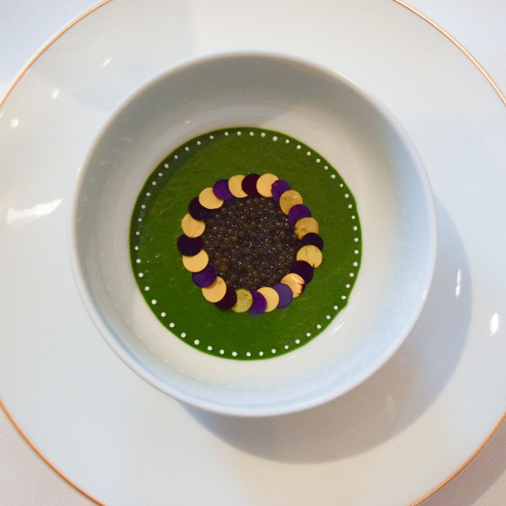 Signature dish at Le Taillevent, Paris