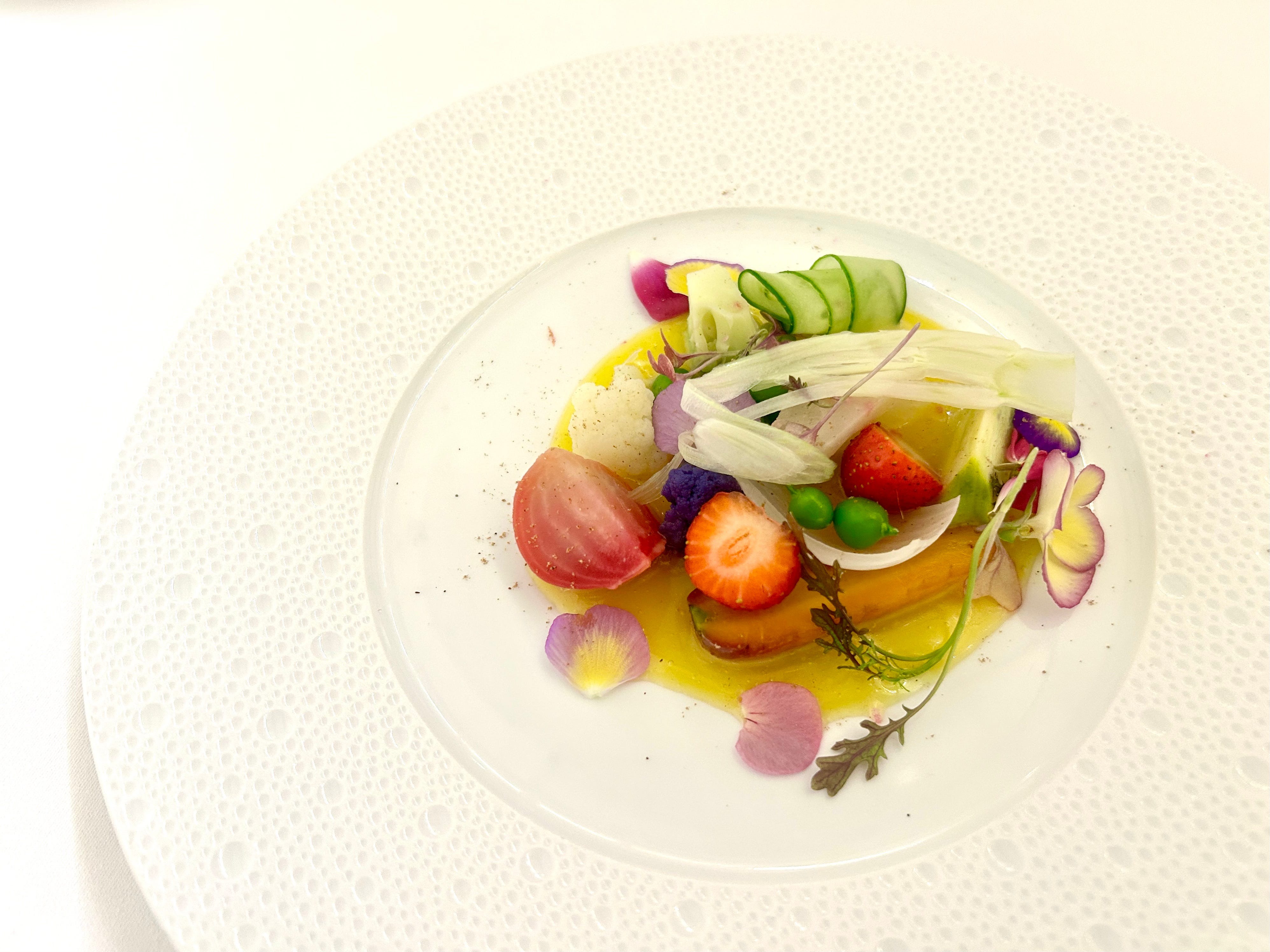 Signature dish at Arpège, Paris