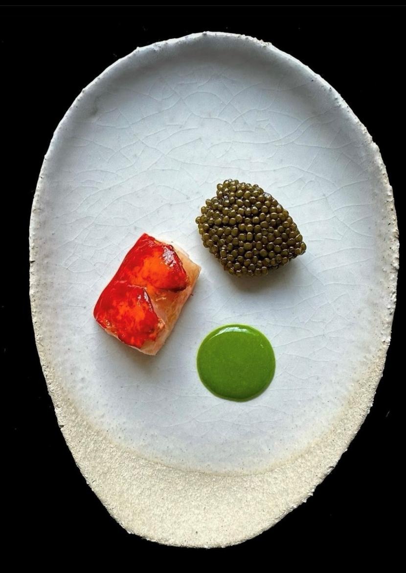 Signature dish at Le Pré Catelan, Paris