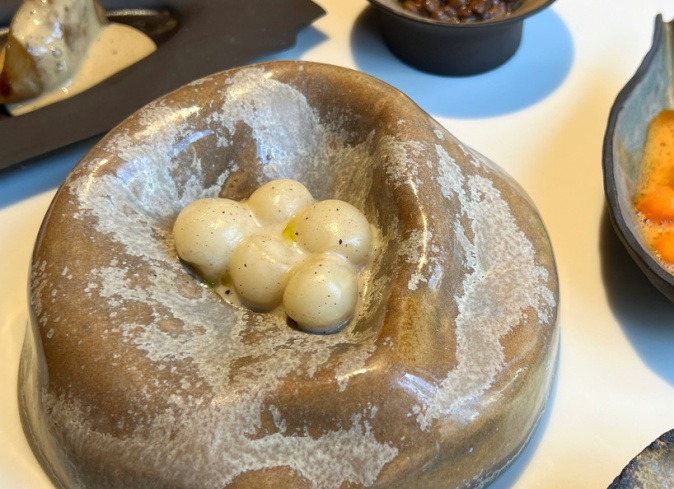 Signature dish at Vaisseau, Paris