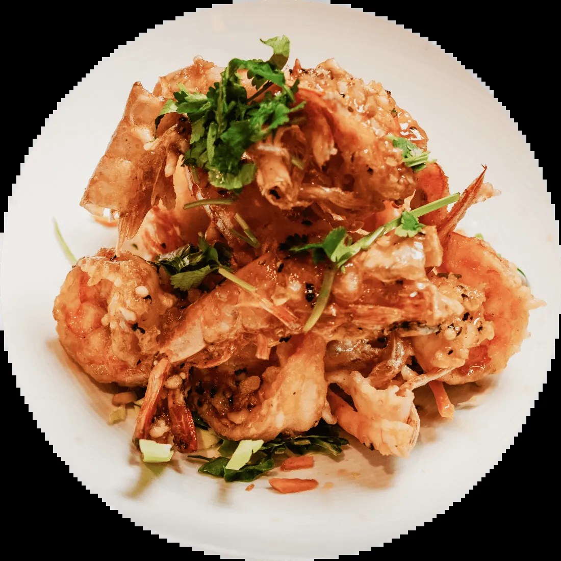 Garlic prawns
