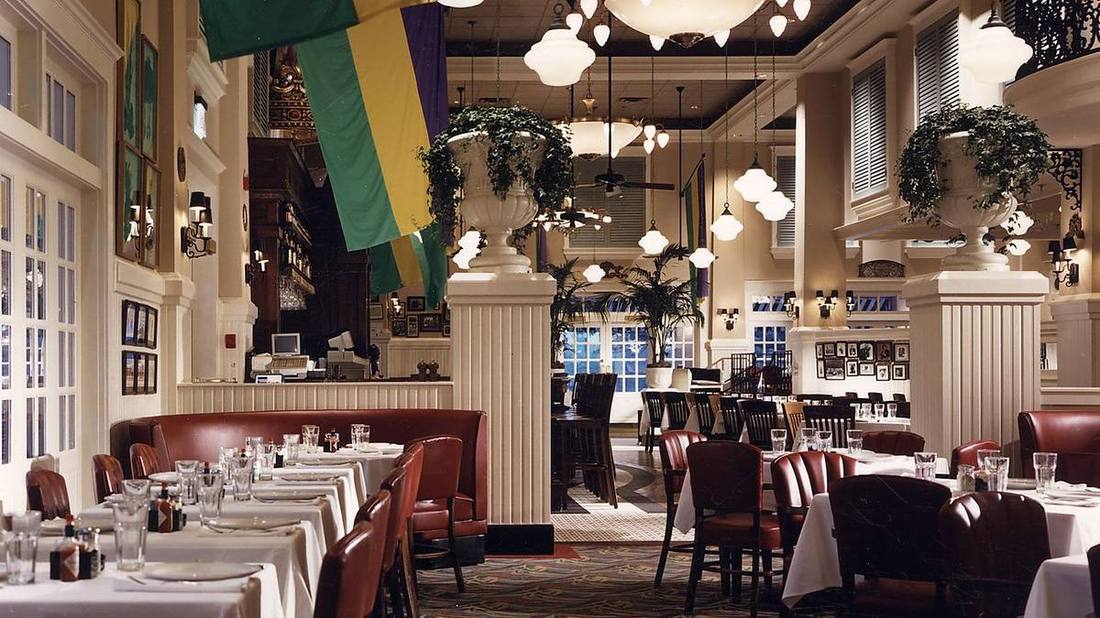 The dining room at Luke in New Orleans.