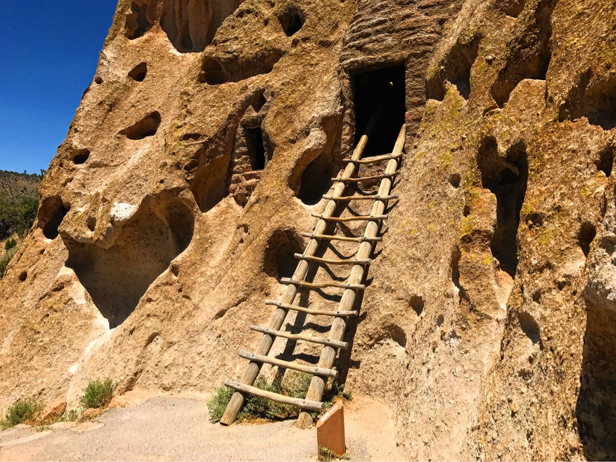 The cliff dwellings at Bandelier National Monument, New Mexico
