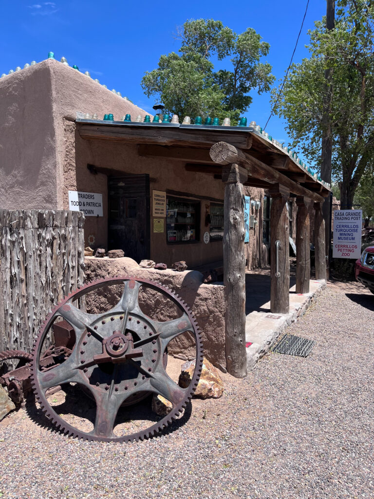 The Casa Grande Trading Post on the Turquoise Trail in Cerrillos, New Mexico